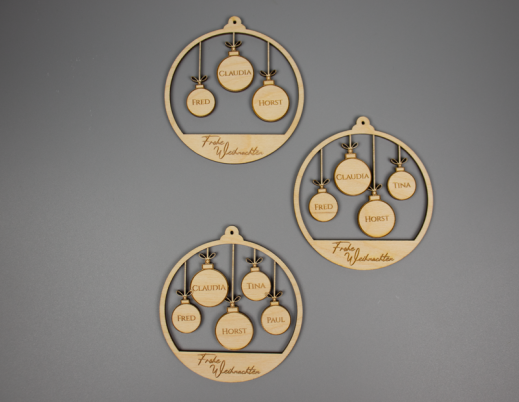 Weihnachtskugel personalisiert Familie_G